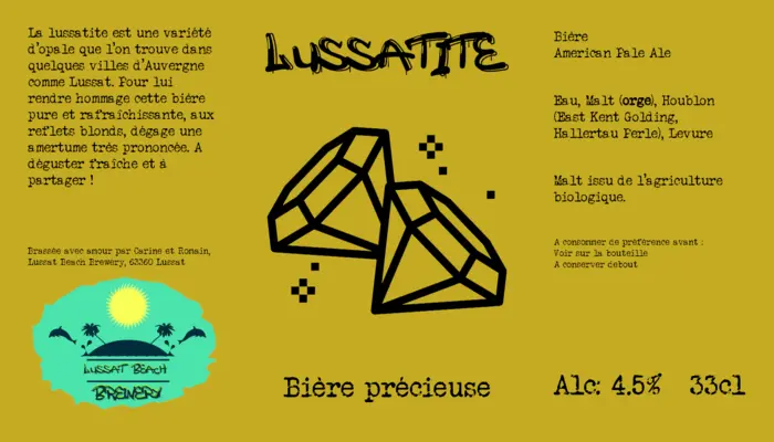 Etiquette de la Lussatite ;-)