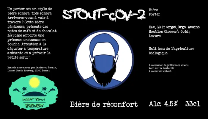 Etiquette de la Stout-Cov-2 ;-)